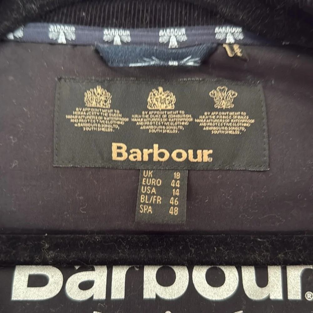 Barbour Navy Blue Lightweight Field Jacket - Picture 4 of 6